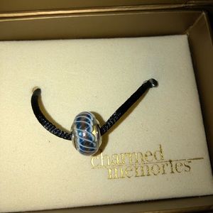 Charmed Memories blue swirl charm